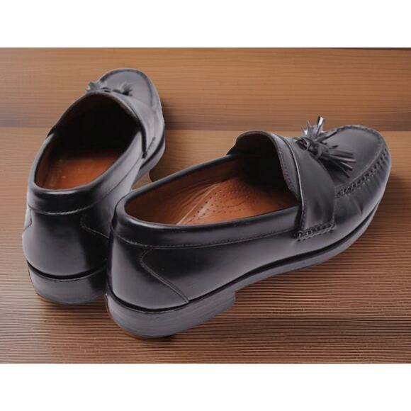 ALLEN EDMONDS STOWE Black Tassel Loafers Shoes Mens Size 11.5 Fast Shipping main image 8